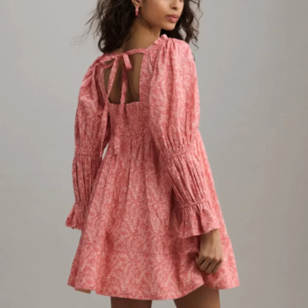 Anthropologie Pilcro Long-Sleeved Babydoll Dress-Size XL. Like New - Picture 2 of 5